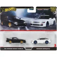  Mattel Hot Wheels Premium '96 Nissan 180SX Type X és Nissan SilEighty kisautók