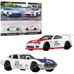    Mattel Hot Wheels Premium Toyota 2000GT és Toyota Supra kisautók