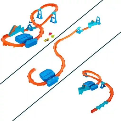 Mattel Hot Wheels 3 az 1-ben motorizált ugratós versenypálya