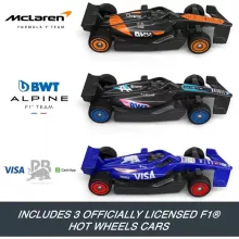 Mattel Hot Wheels Racing Formula 1 sprintfutam versenypálya 3 versenyautóval