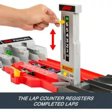 Mattel Hot Wheels Racing Formula 1 Grand Prix motorizált versenypálya 3 versenyautóval