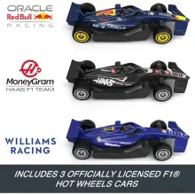 Mattel Hot Wheels Racing Formula 1 Grand Prix motorizált versenypálya 3 versenyautóval