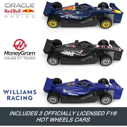 Mattel Hot Wheels Racing Formula 1 Grand Prix motorizált versenypálya 3 versenyautóval