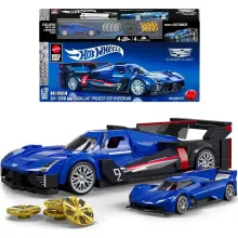 Mattel Brick Shop Hot Wheels Cadillac Project GTP Hypercar építőjáték kisautóval