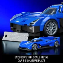 Mattel Brick Shop Hot Wheels Cadillac Project GTP Hypercar építőjáték kisautóval