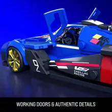 Mattel Brick Shop Hot Wheels Cadillac Project GTP Hypercar építőjáték kisautóval