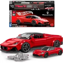 Mattel Brick Shop Hot Wheels Maserati MC20 építőjáték kisautóval