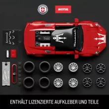 Mattel Brick Shop Hot Wheels Maserati MC20 építőjáték kisautóval