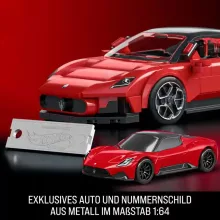 Mattel Brick Shop Hot Wheels Maserati MC20 építőjáték kisautóval