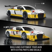 Mattel Brick Shop Hot Wheels '15 Audi R8 LMS építőjáték kisautóval