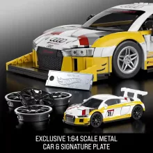 Mattel Brick Shop Hot Wheels '15 Audi R8 LMS építőjáték kisautóval