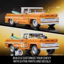 Mattel Brick Shop Hot Wheels Custom ’62 Chevrolet (Chevy) Pickup építőjáték kisautóval