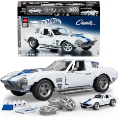   Mattel Brick Shop Hot Wheels Chevrolet Corvette Grand Sport építőjáték kisautóval