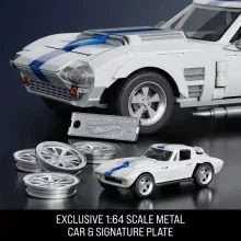 Mattel Brick Shop Hot Wheels Chevrolet Corvette Grand Sport építőjáték kisautóval