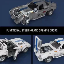 Mattel Brick Shop Hot Wheels Chevrolet Corvette Grand Sport építőjáték kisautóval