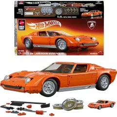   Mattel Brick Shop Hot Wheels Premium Lamborghini Miura P400 SV építőjáték kisautóval