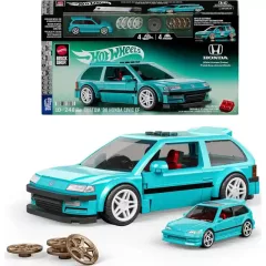  Mattel Brick Shop Hot Wheels Custom '90 Honda Civic EF építőjáték kisautóval (csomagolássérült-új)