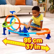 Mattel Hot Wheels kaszkadőr duplahurok pályaszett kisautóval