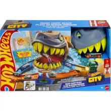Mattel Hot Wheels cápatámadás a strandon játékszett kisautóval