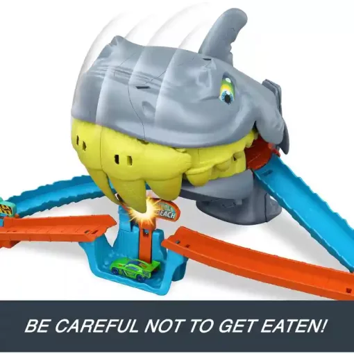 Mattel Hot Wheels cápatámadás a strandon játékszett kisautóval