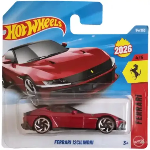  Mattel Hot Wheels Ferrari 12Cilindri kisautó