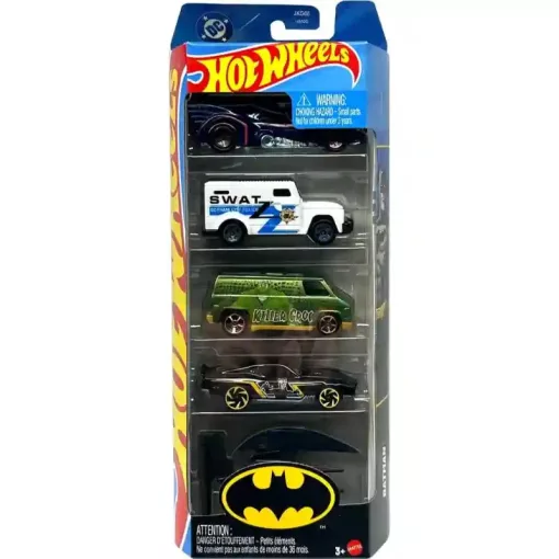 Mattel Hot Wheels kisautók 5 darabos szett - Batman™