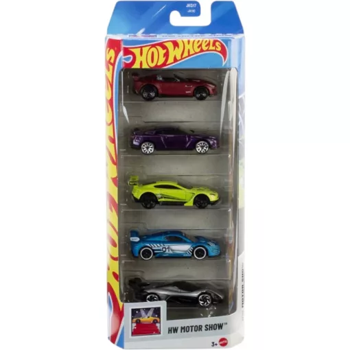 Mattel Hot Wheels kisautók 5 darabos szett - HW Motor Show