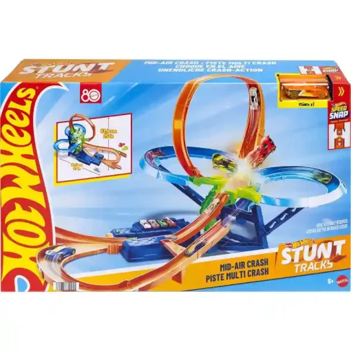 Mattel Hot Wheels ütközés a levegőben motorizált pályaszett kisautóval