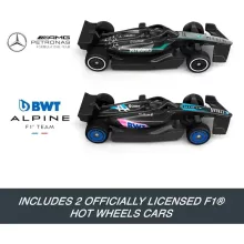 Mattel Hot Wheels Racing Formula 1 célegyenes versenypálya 2 versenyautóval