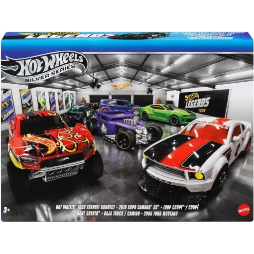 Mattel Hot Wheels kisautók 6 darabos szett - Silver Series Legends Tour