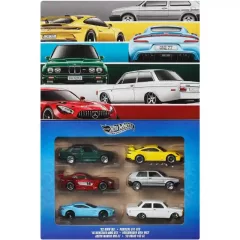   Mattel Hot Wheels kisautók 6 darabos szett - Silver Series Euro Style Multipack