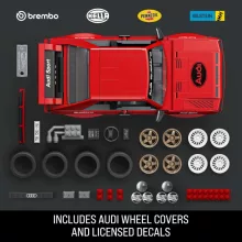 Mattel Brick Shop Hot Wheels '84 Audi Sport Quattro építőjáték kisautóval