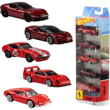 Mattel Hot Wheels kisautók 5 darabos szett - Ferrari