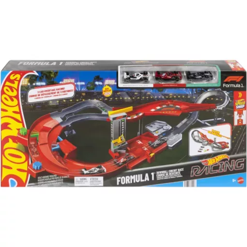 Mattel Hot Wheels Racing Forma-1 motorizált versenypálya 3 versenyautóval