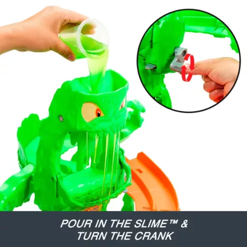 Mattel Hot Wheels Monster Trucks Mutant Chaos slimeszörny pályaszett