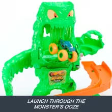 Mattel Hot Wheels Monster Trucks Mutant Chaos slimeszörny pályaszett