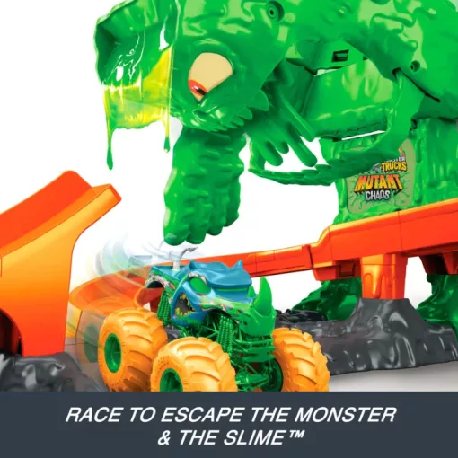 Mattel Hot Wheels Monster Trucks Mutant Chaos slimeszörny pályaszett