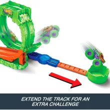 Mattel Hot Wheels Monster Trucks Mutant Chaos hurok kihívás ugratópálya slime-mal