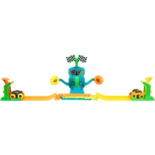 Mattel Hot Wheels Monster Trucks Neon Smashers 2 az 1-ben űtközések versenypálya