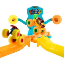 Mattel Hot Wheels Monster Trucks Neon Smashers 2 az 1-ben űtközések versenypálya