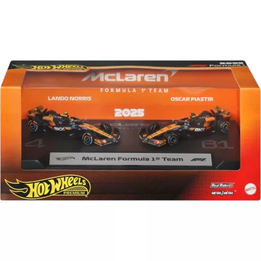  Mattel Hot Wheels Premium McLaren Formula 1 Team kisautó készlet