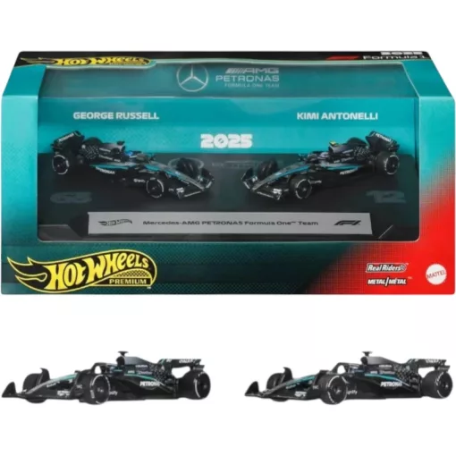  Mattel Hot Wheels Premium Mercedes-AMG PETRONAS Formula One Team kisautó készlet