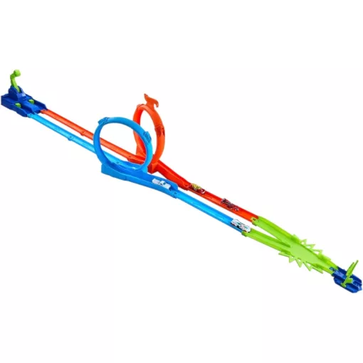  Mattel Hot Wheels dupla hurok versenypálya készlet kisautókkal