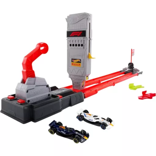 Mattel Hot Wheels Racing Formula 1 célegyenes versenypálya versenyautókkal