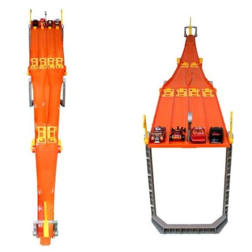 Mattel Hot Wheels Y7821 4 utas versenypálya 18db kisautóval