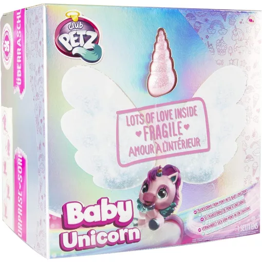 Club Petz - Baby unikornis interaktív meglepetés plüssjáték