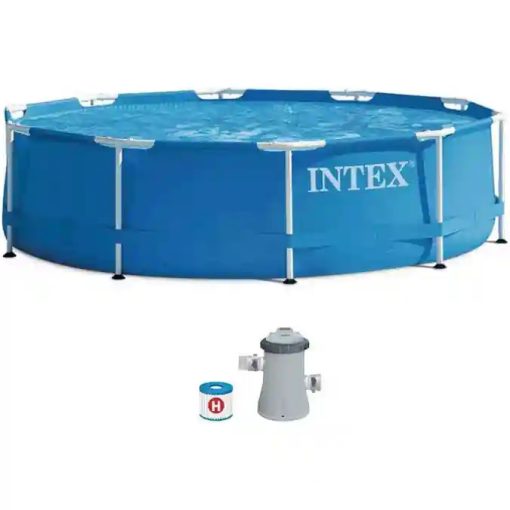 Intex Metal Frame fémvázas medence vízforgatóval 305 x 76 cm