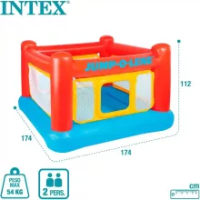 Intex felfújható ugrálóvár 174 x 174 x 112 cm