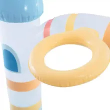 Intex felfújható unikornis kastély medence játszótér 196 x 178 x 127 cm