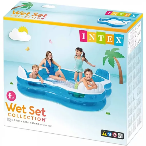 Intex felfújható családi medence 229 x 229 x 66 cm